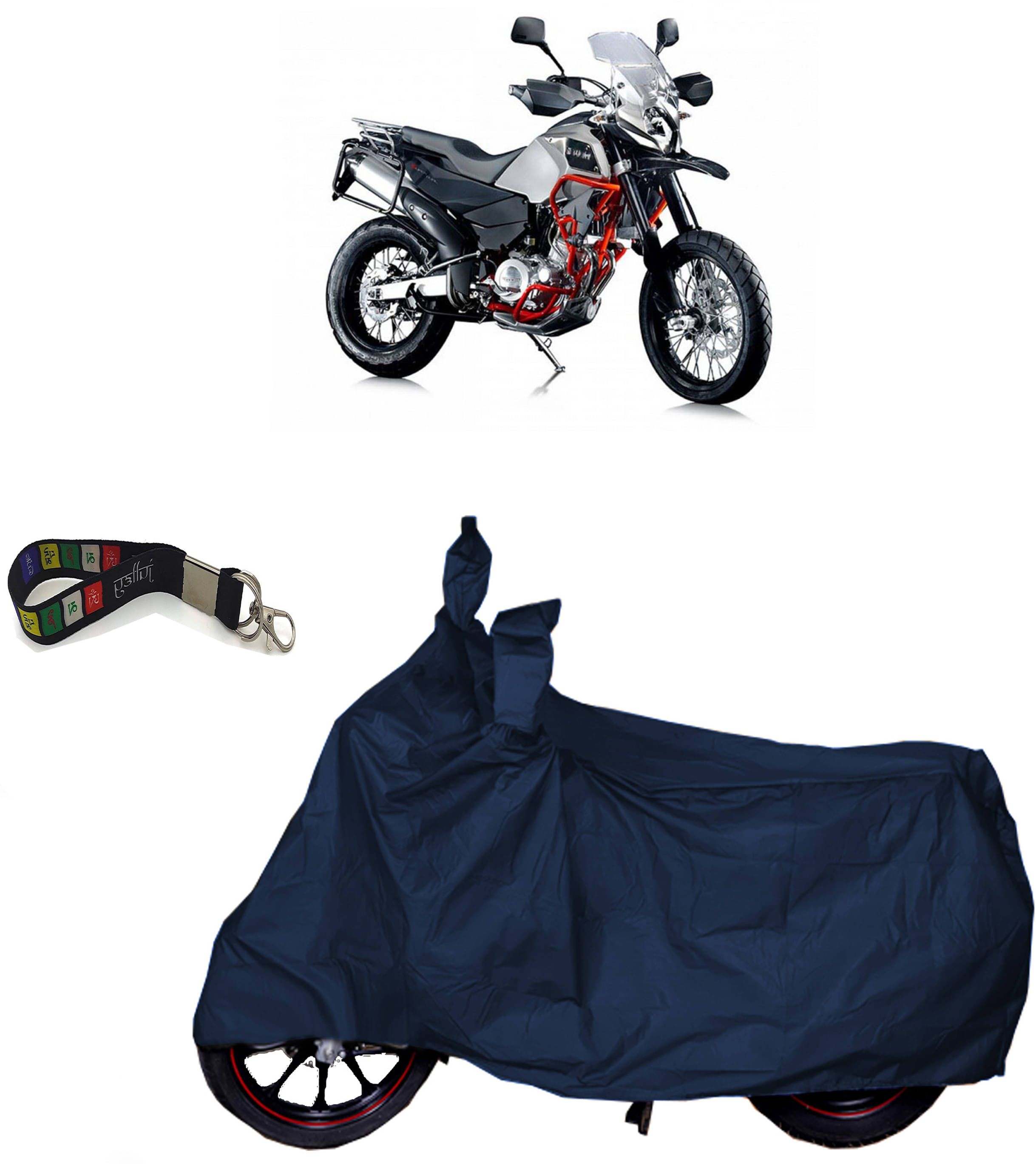     			UKIGAL Bike Body Cover for All Brands ( Pack of 1 ) , Blue