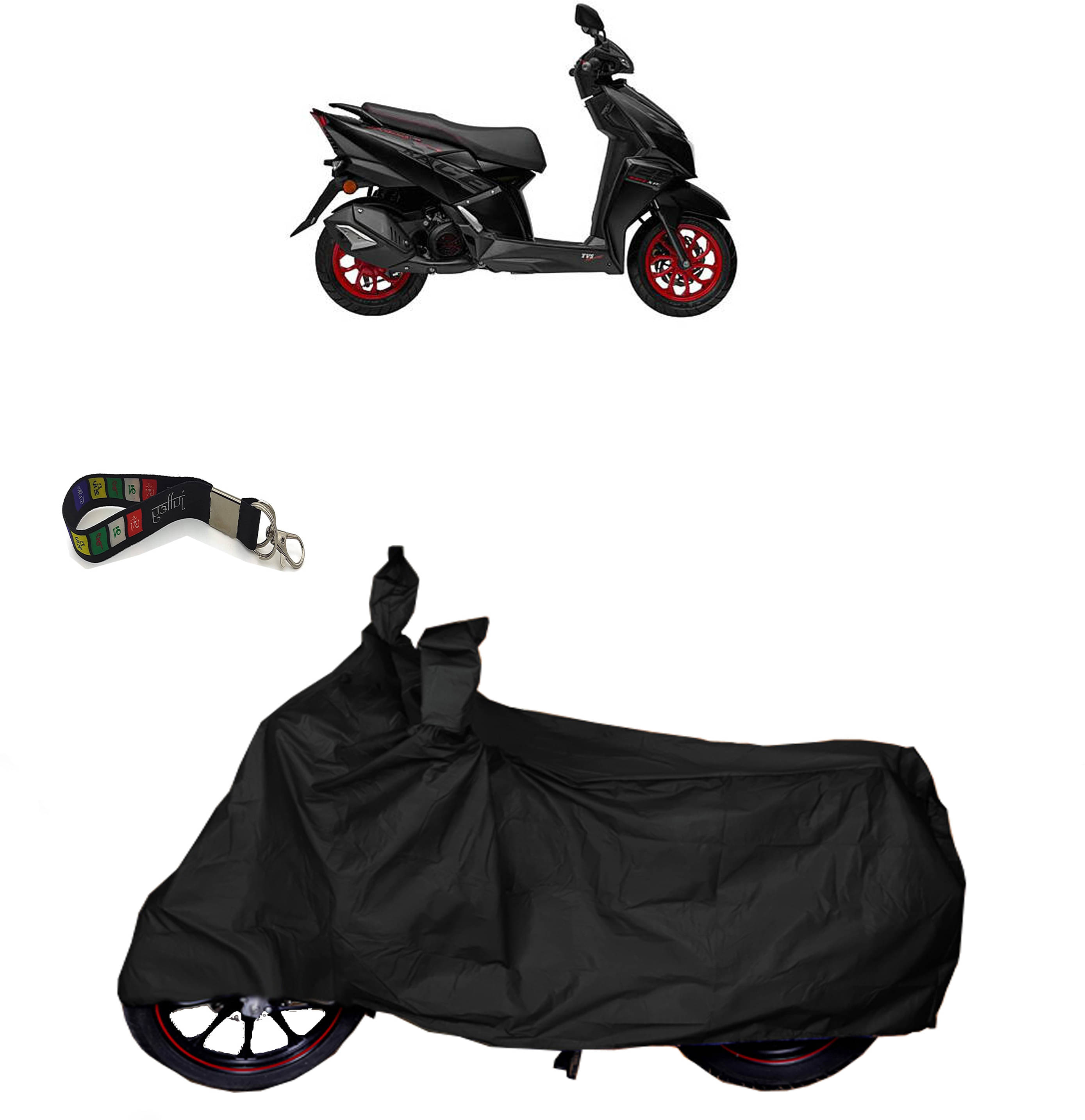 UKIGAL Bike Body Cover for TVS ( Pack of 1 ) , Black     			UKIGAL Bike Body Cover for TVS ( Pack of 1 ) , Black