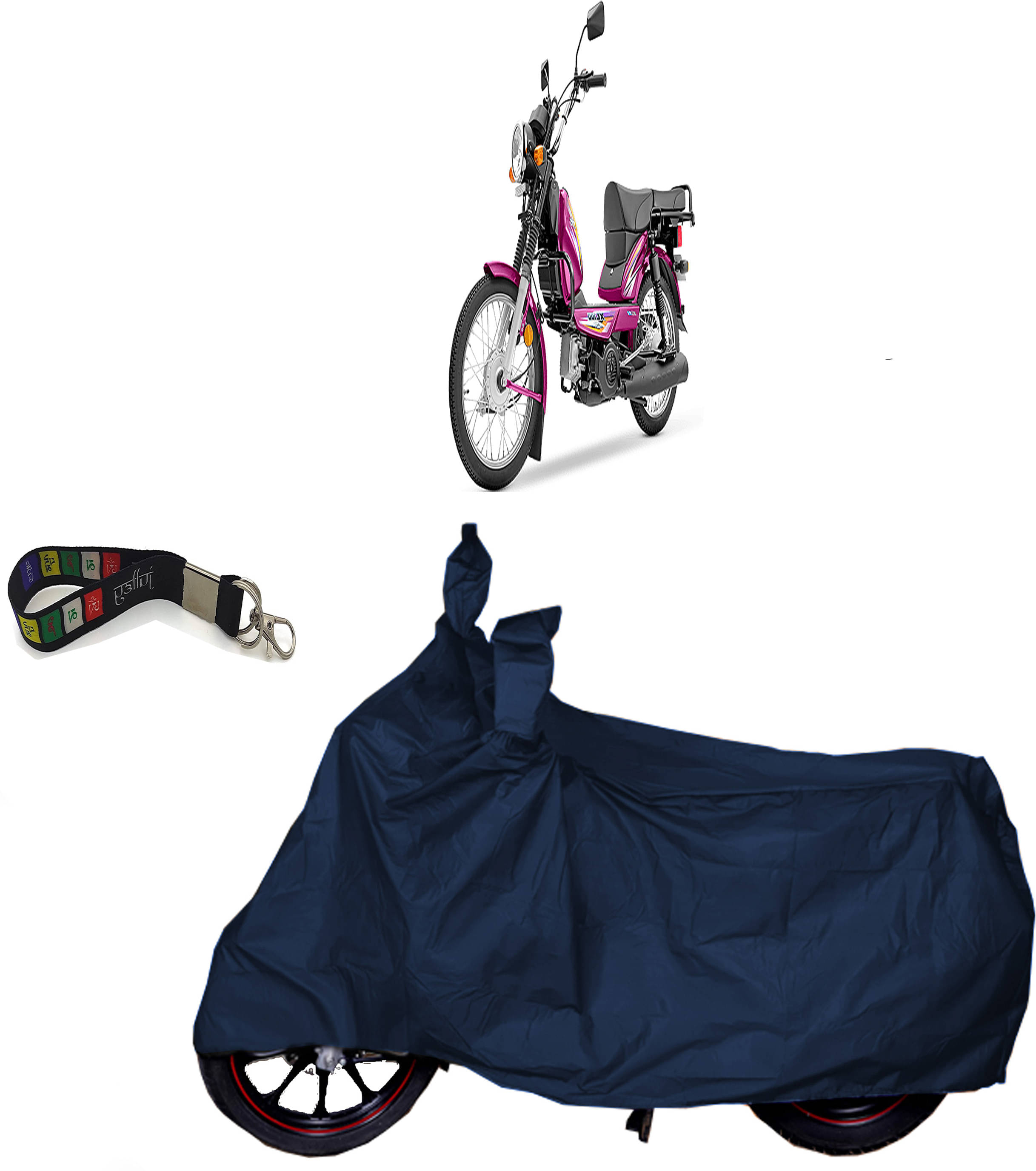UKIGAL Bike Body Cover for TVS ( Pack of 1 ) , Blue     			UKIGAL Bike Body Cover for TVS ( Pack of 1 ) , Blue