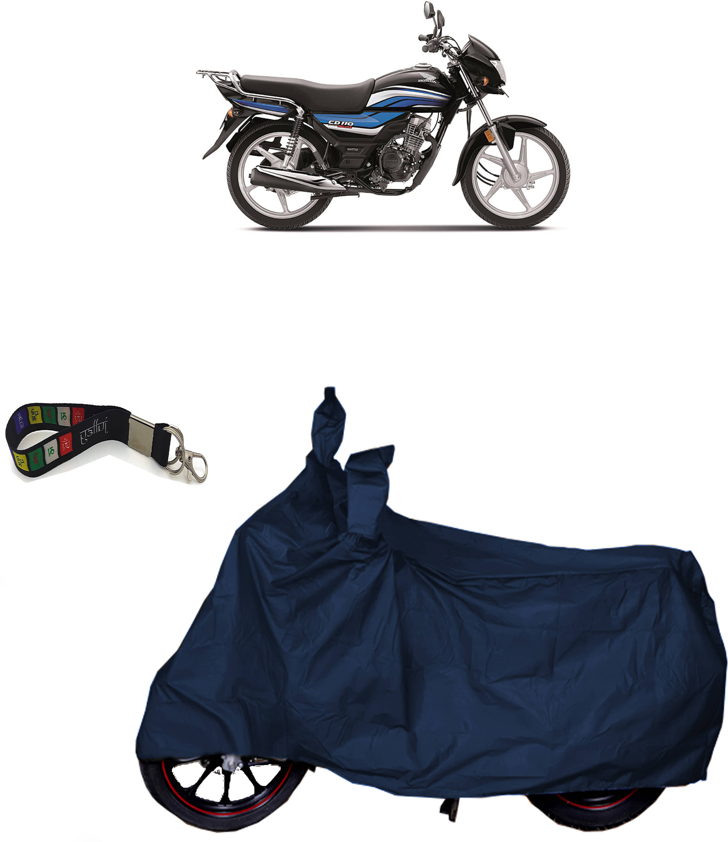     			UKIGAL Bike Body Cover for Honda ( Pack of 1 ) , Blue