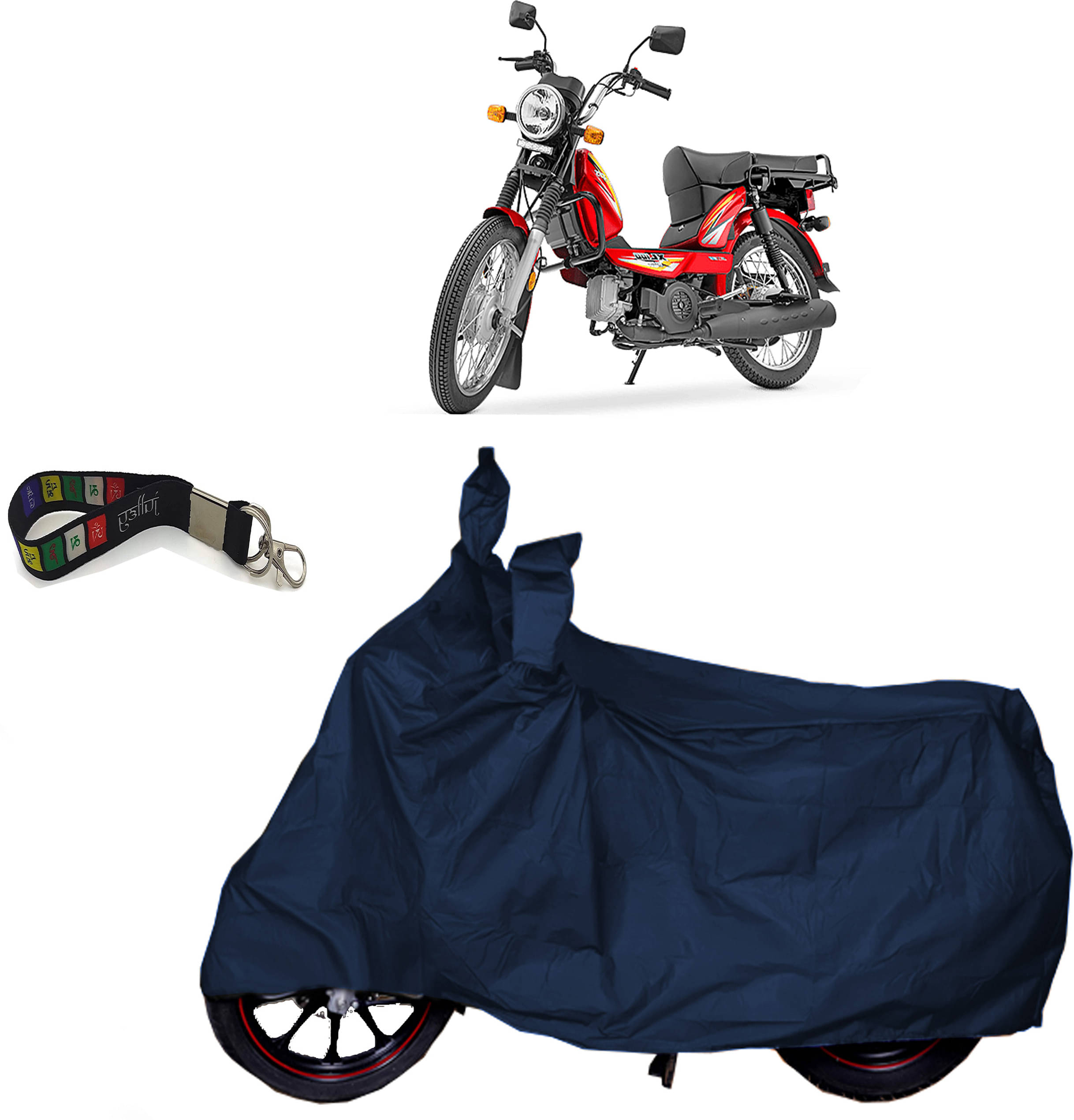 UKIGAL Bike Body Cover for TVS ( Pack of 1 ) , Blue     			UKIGAL Bike Body Cover for TVS ( Pack of 1 ) , Blue