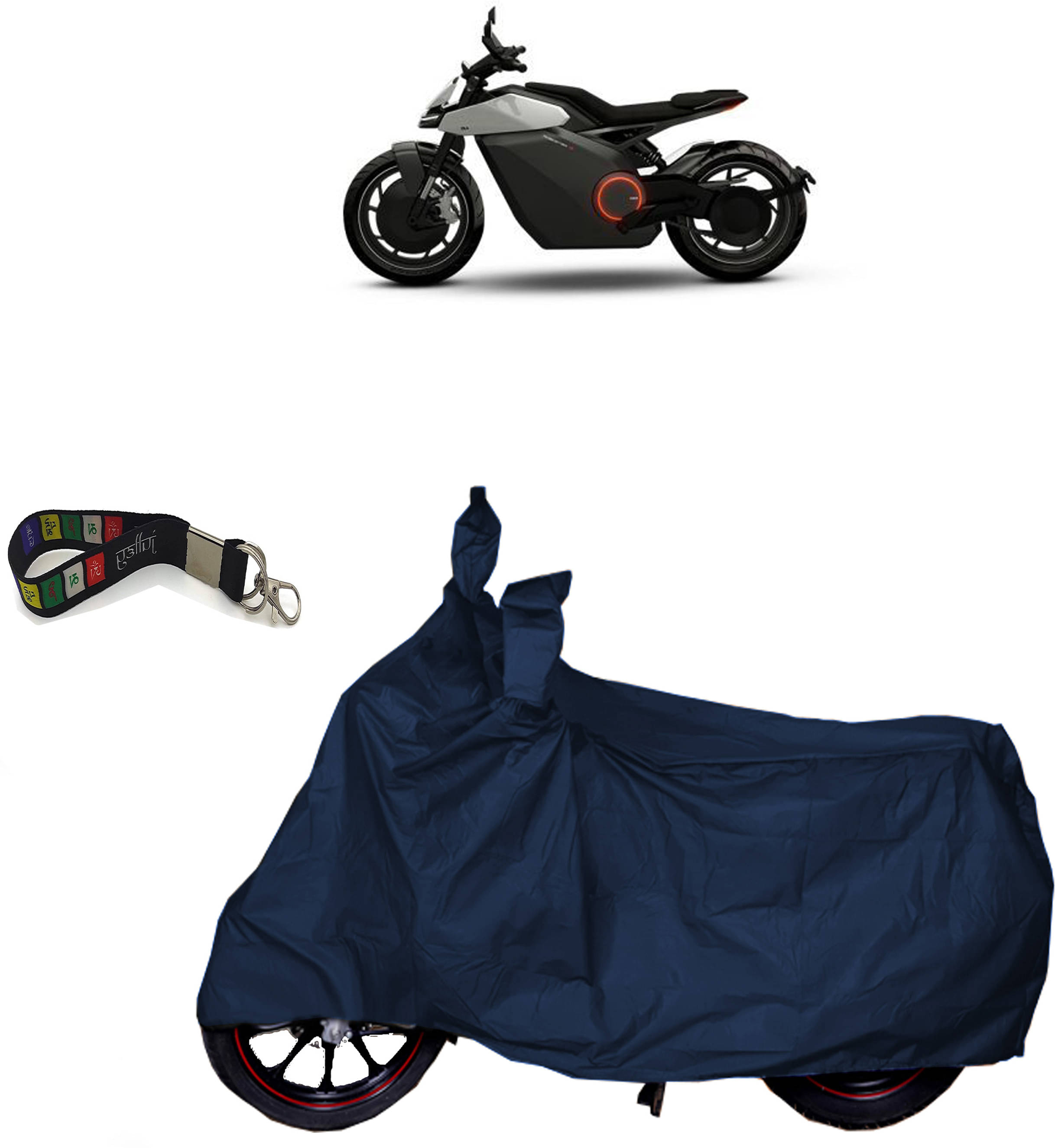     			UKIGAL Bike Body Cover for Ola ( Pack of 1 ) , Blue