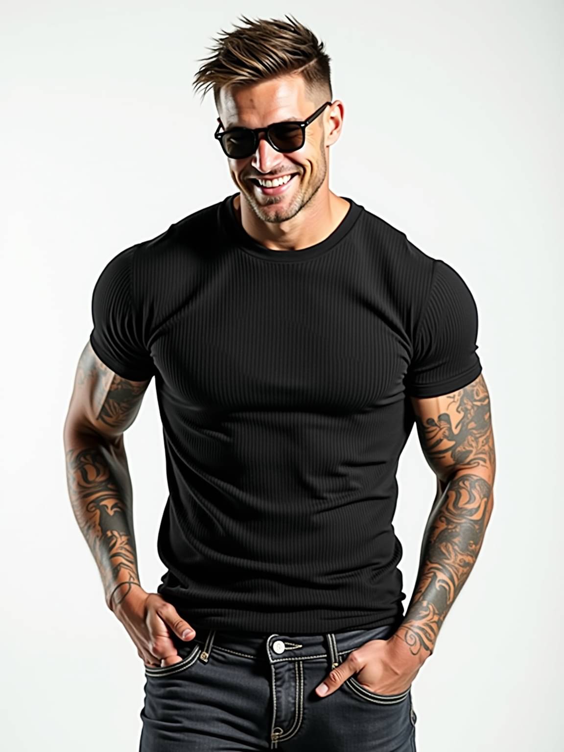 fashion and youth Men Cotton Blend Regular Fit Solid T-Shirt ( Black ) fashion and youth Men Cotton Blend Regular Fit Solid T-Shirt ( Black )