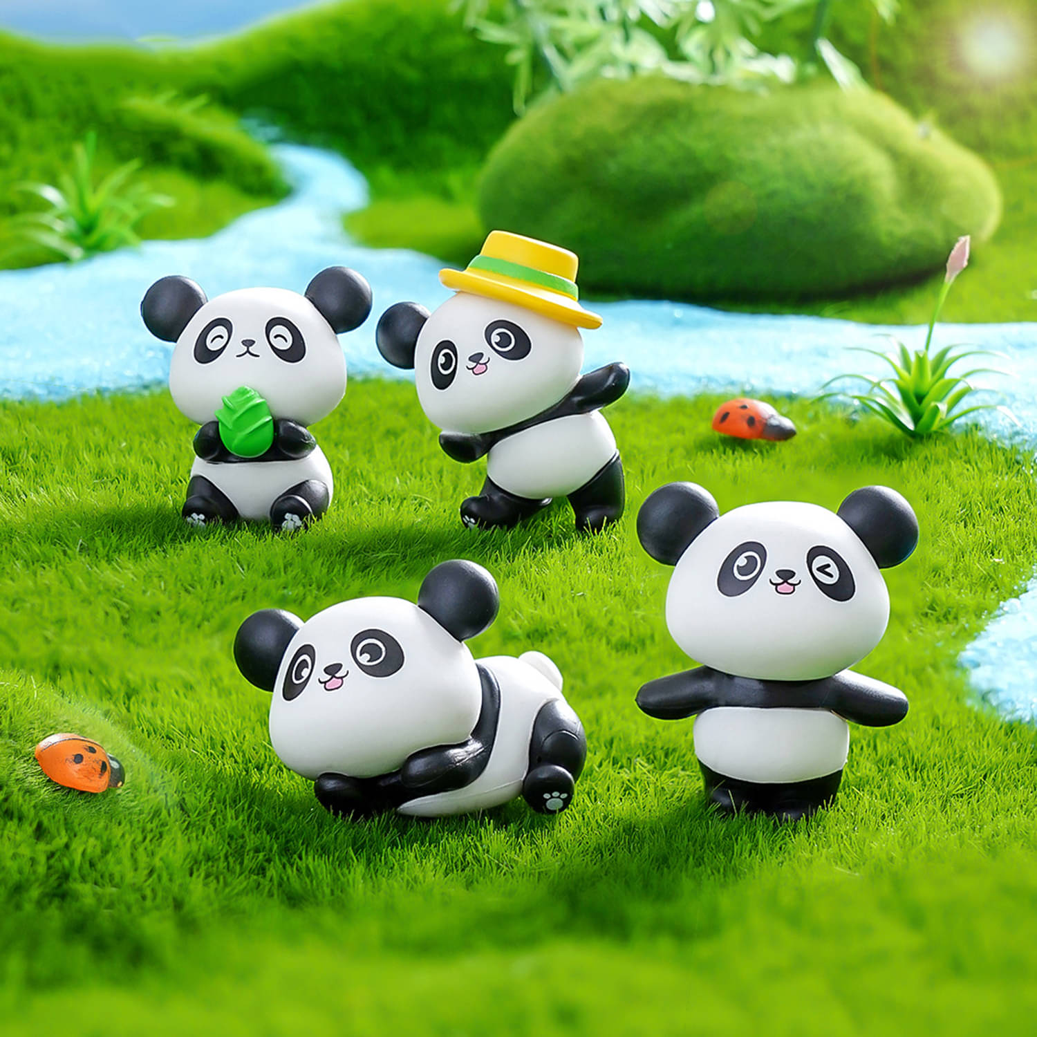     			3Mads Animal Showpiece 8 cm - Pack of 4