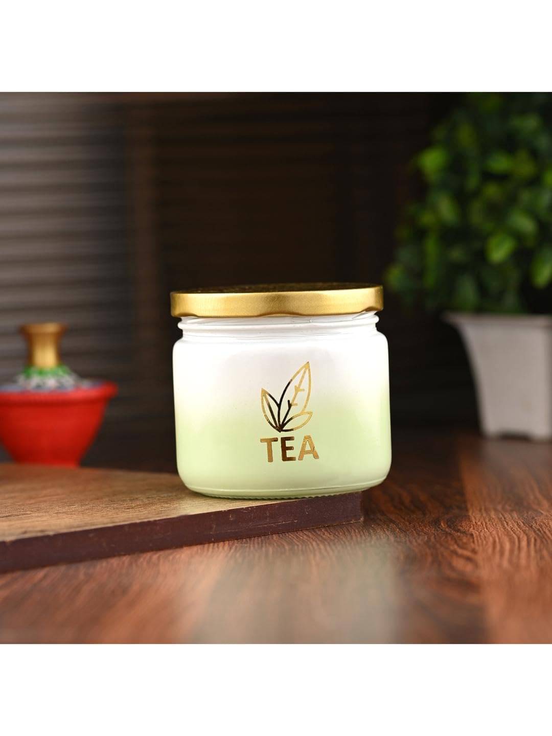     			AFAST Multipurpose Jar Glass Multicolor Tea/Coffee/Sugar Container ( Set of 1 )