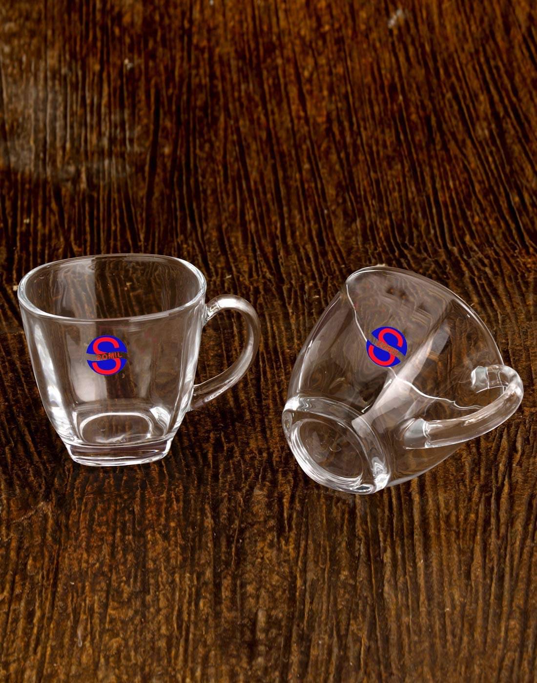     			AFAST Tea Cup with saucer Solid Glass Coffee Cup 150 ml ( Pack of 2 )