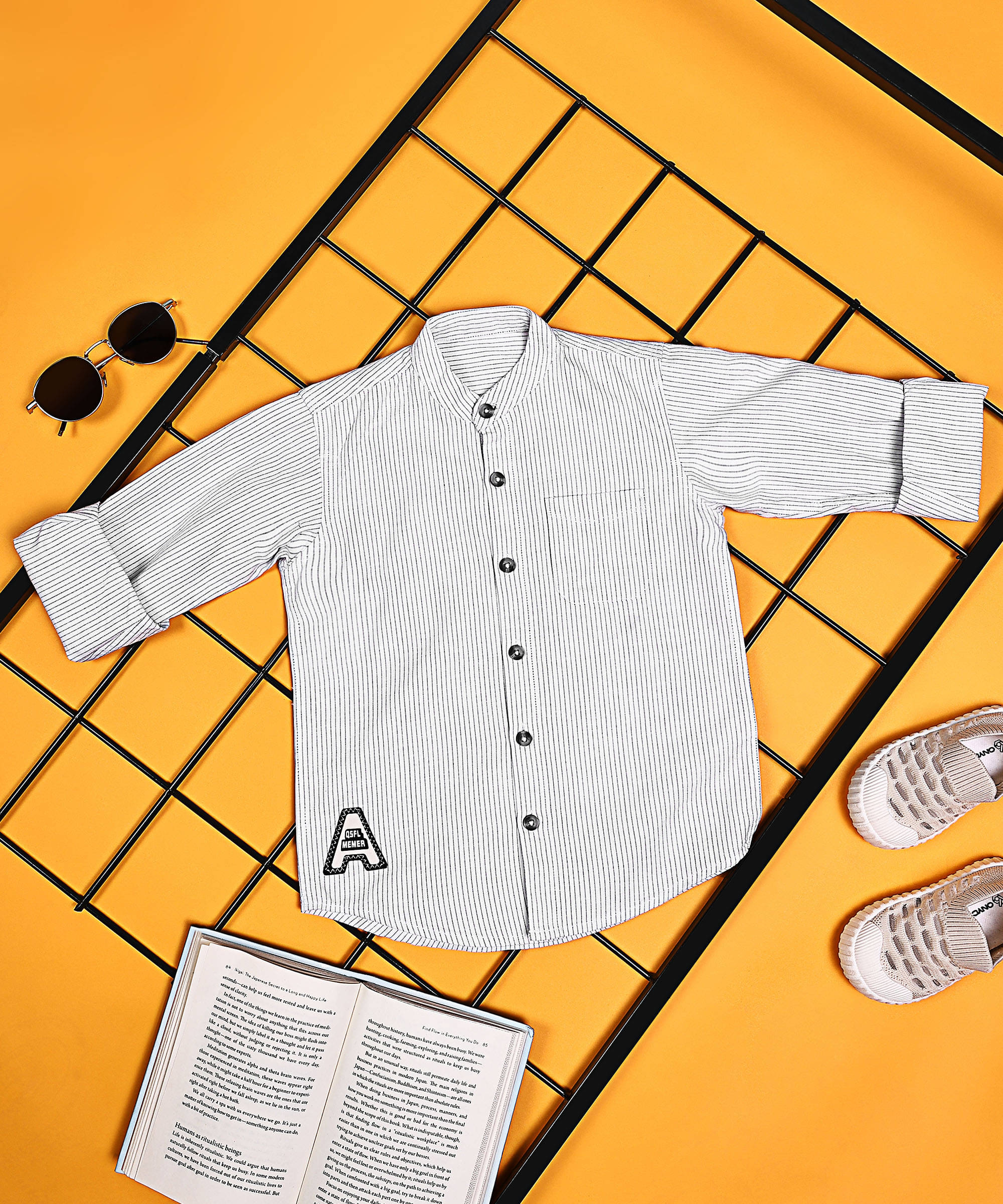    			ALY JOHN Pack of 1 Boys 100% Cotton Full Sleeves Shirt ( White )
