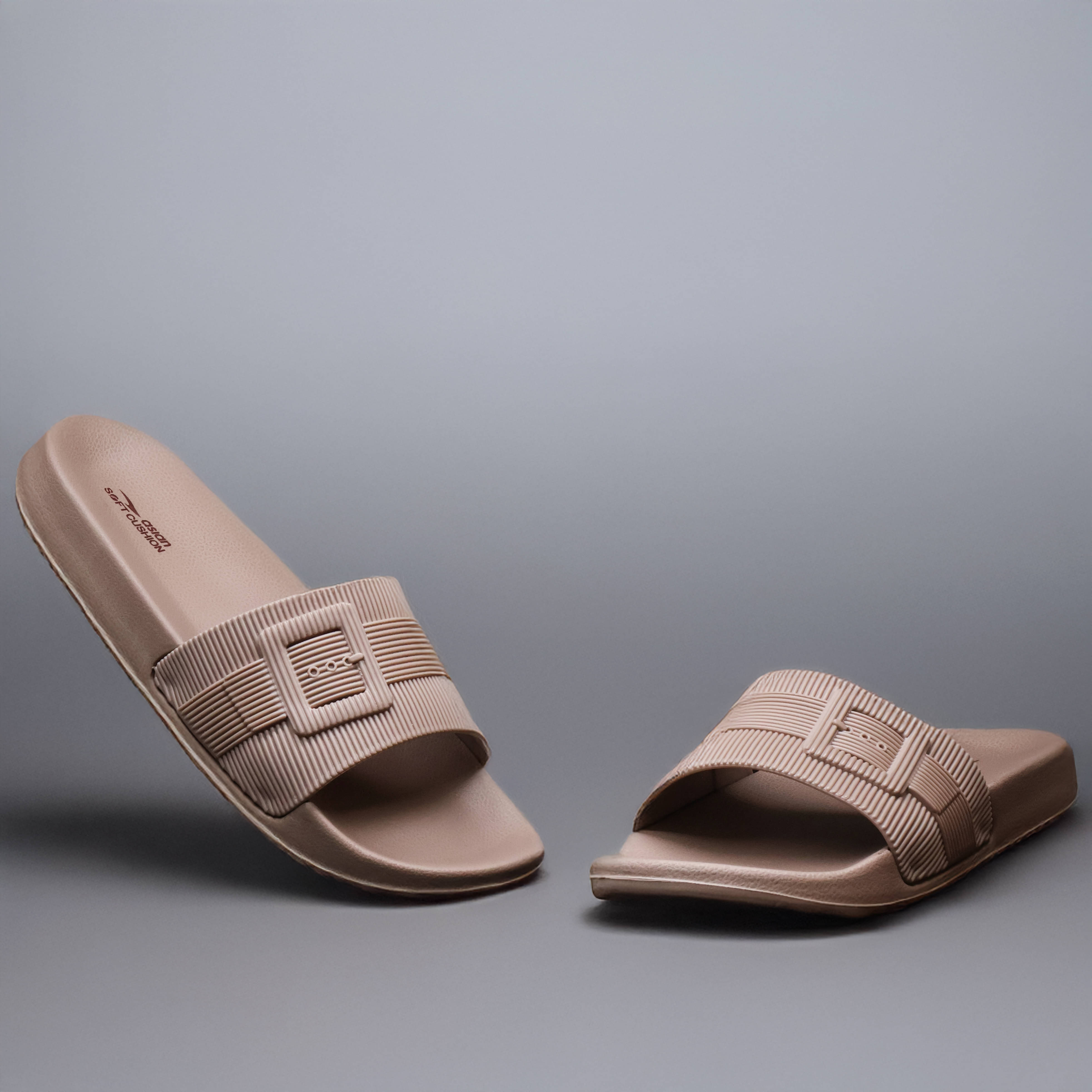     			ASIAN Beige Women's Slide Flip Flop