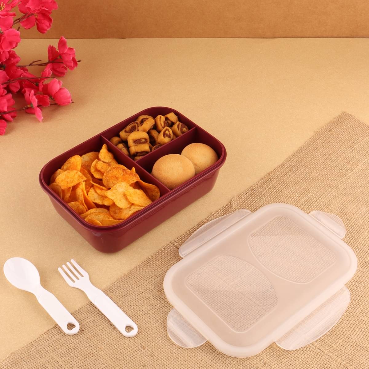 Analog Kitchenware Kids/School/Office Plastic Lunch Box 1 - Container ( Pack of 1 ) Analog Kitchenware Kids/School/Office Plastic Lunch Box 1 - Container ( Pack of 1 )