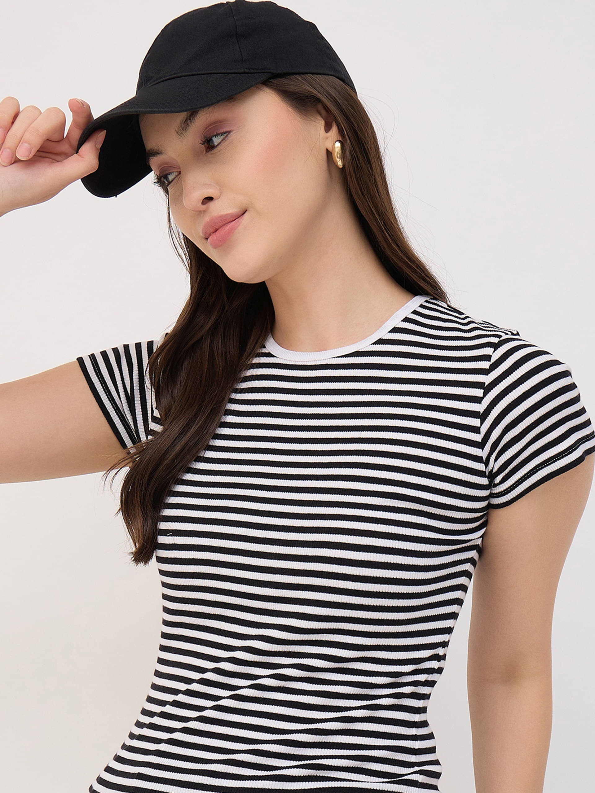 BRONATION Women's Cotton Regular Top ( Black )     			BRONATION Women's Cotton Regular Top ( Black )