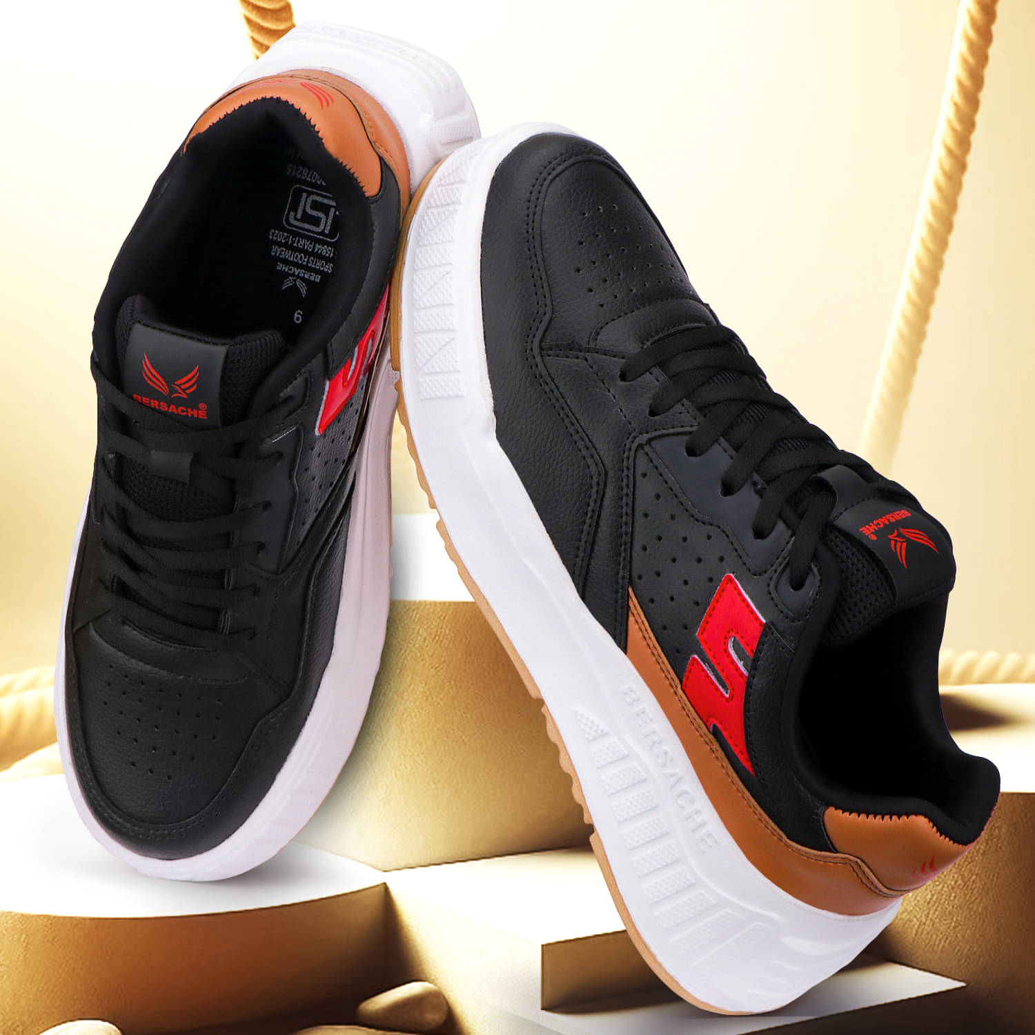     			Bersache Bersache Casual For Men Shoes Black Men's Lifestyle Shoes