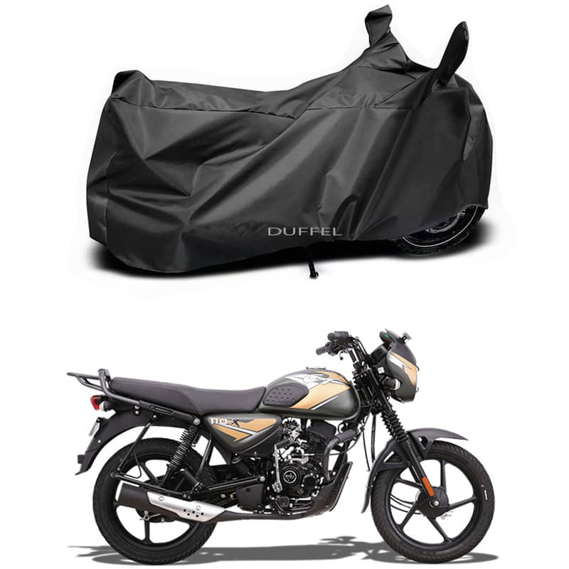 DUFFEL Bike Body Cover for Bajaj Bajaj CT 110 X ( Pack of 1 ) , Black DUFFEL Bike Body Cover for Bajaj Bajaj CT 110 X ( Pack of 1 ) , Black