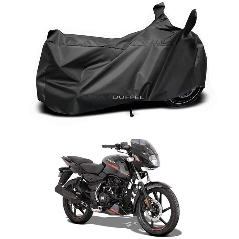 DUFFEL Bike Body Cover for Bajaj Bajaj Pulsar 125 ( Pack of 1 ) , Black DUFFEL Bike Body Cover for Bajaj Bajaj Pulsar 125 ( Pack of 1 ) , Black