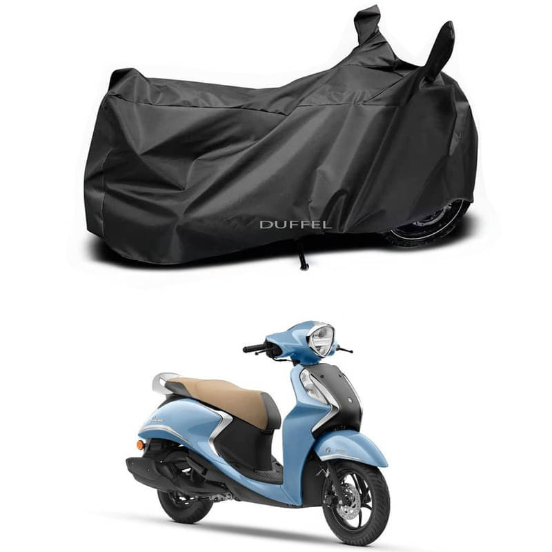 DUFFEL Bike Body Cover for Yamaha Yamaha Fascino 125 Hybrid ( Pack of 1 ) , Black DUFFEL Bike Body Cover for Yamaha Yamaha Fascino 125 Hybrid ( Pack of 1 ) , Black