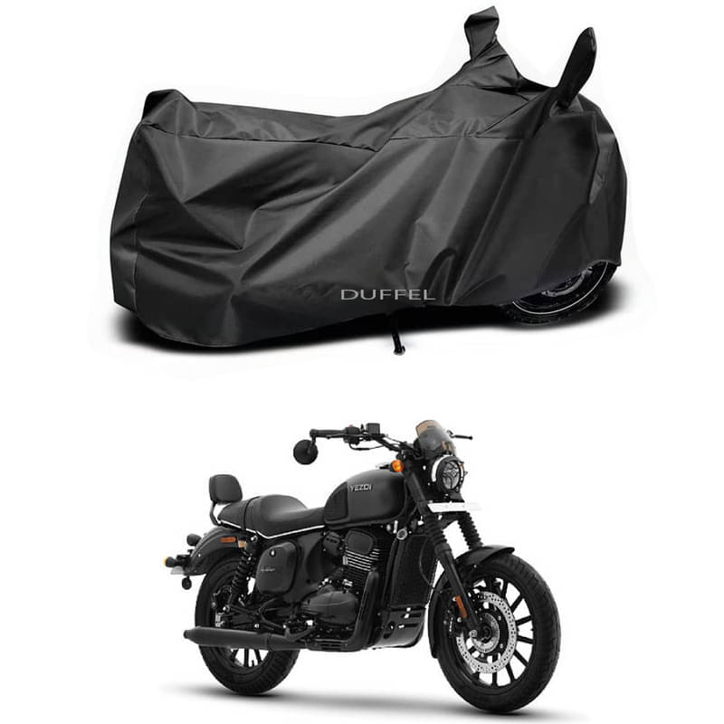     			DUFFEL Bike Body Cover for Yezdi Yezdi Roadster Gallant ( Pack of 1 ) , Black