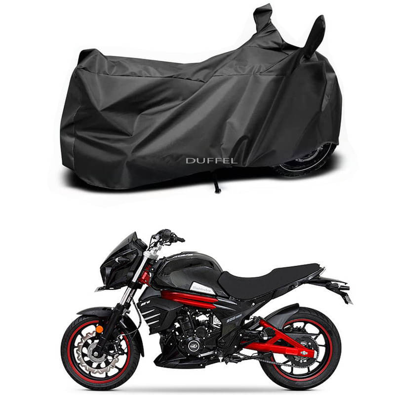 DUFFEL Bike Body Cover for Mahindra Mahindra Mojo 300 BS6 ( Pack of 1 ) , Black DUFFEL Bike Body Cover for Mahindra Mahindra Mojo 300 BS6 ( Pack of 1 ) , Black