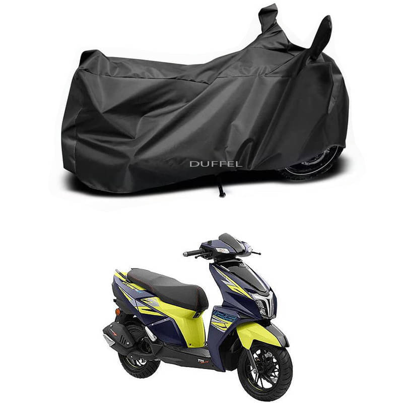 DUFFEL Bike Body Cover for TVS TVS NTORQ 125 XT ( Pack of 1 ) , Black DUFFEL Bike Body Cover for TVS TVS NTORQ 125 XT ( Pack of 1 ) , Black