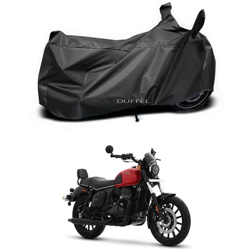     			DUFFEL Bike Body Cover for Yezdi Yezdi Roadster Inferno ( Pack of 1 ) , Black