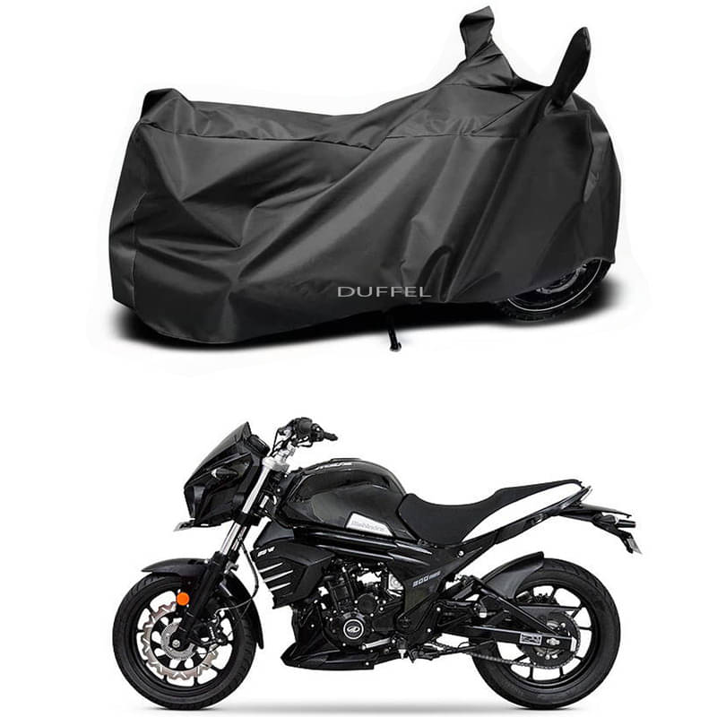DUFFEL Bike Body Cover for Mahindra Mahindra Mojo 300 Pearl ( Pack of 1 ) , Black DUFFEL Bike Body Cover for Mahindra Mahindra Mojo 300 Pearl ( Pack of 1 ) , Black
