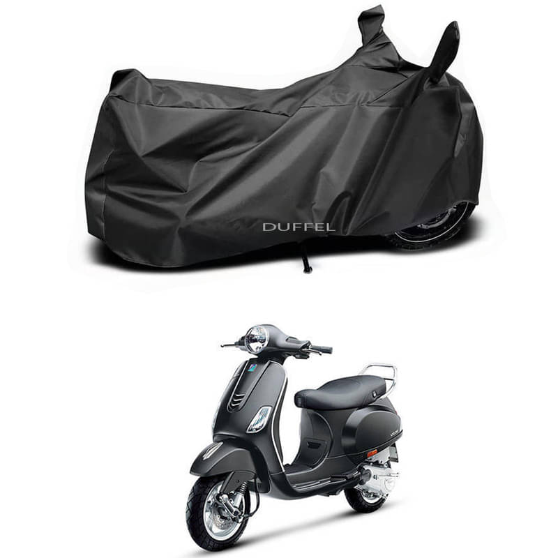 DUFFEL Bike Body Cover for Vespa Vespa VXL 125 ( Pack of 1 ) , Black DUFFEL Bike Body Cover for Vespa Vespa VXL 125 ( Pack of 1 ) , Black