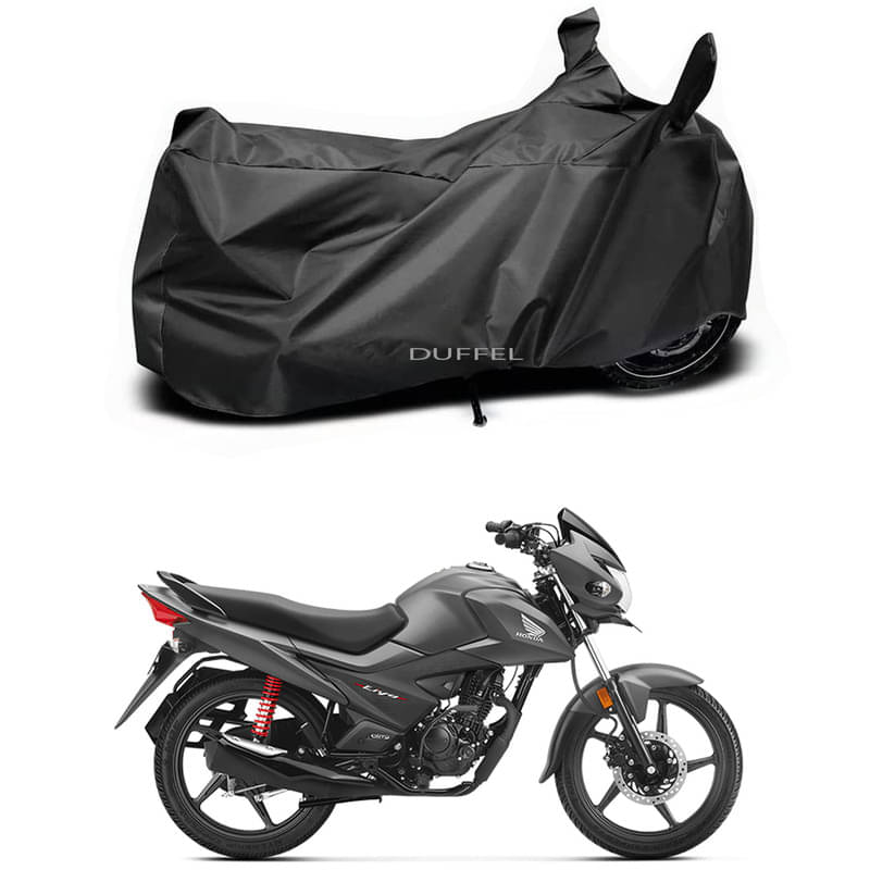 DUFFEL Bike Body Cover for Honda Honda Livo Drum ( Pack of 1 ) , Black     			DUFFEL Bike Body Cover for Honda Honda Livo Drum ( Pack of 1 ) , Black