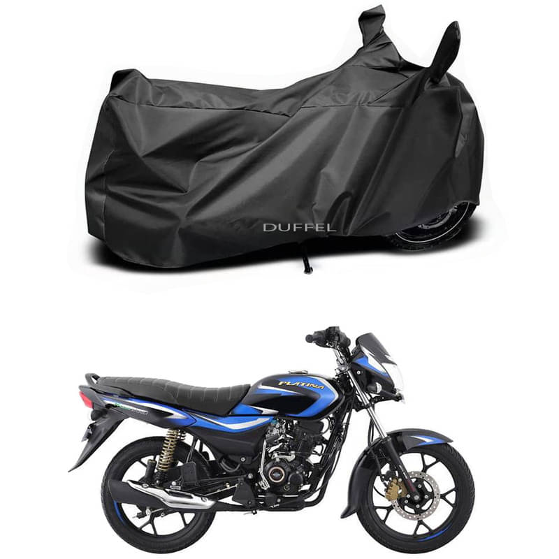DUFFEL Bike Body Cover for Bajaj Bajaj Platina 110 ( Pack of 1 ) , Black DUFFEL Bike Body Cover for Bajaj Bajaj Platina 110 ( Pack of 1 ) , Black