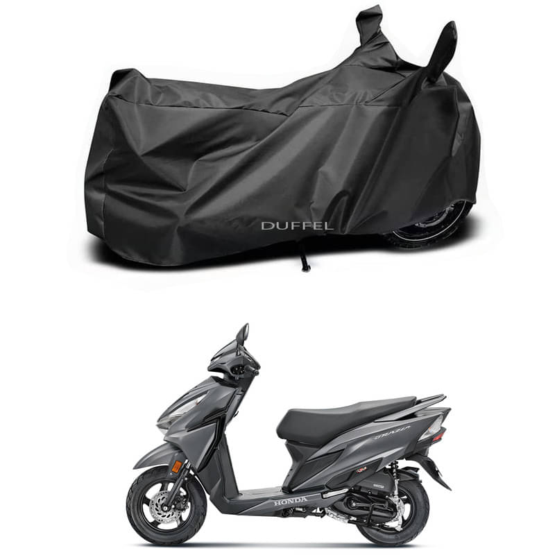     			DUFFEL Bike Body Cover for Honda Honda Grazia Disc ( Pack of 1 ) , Black