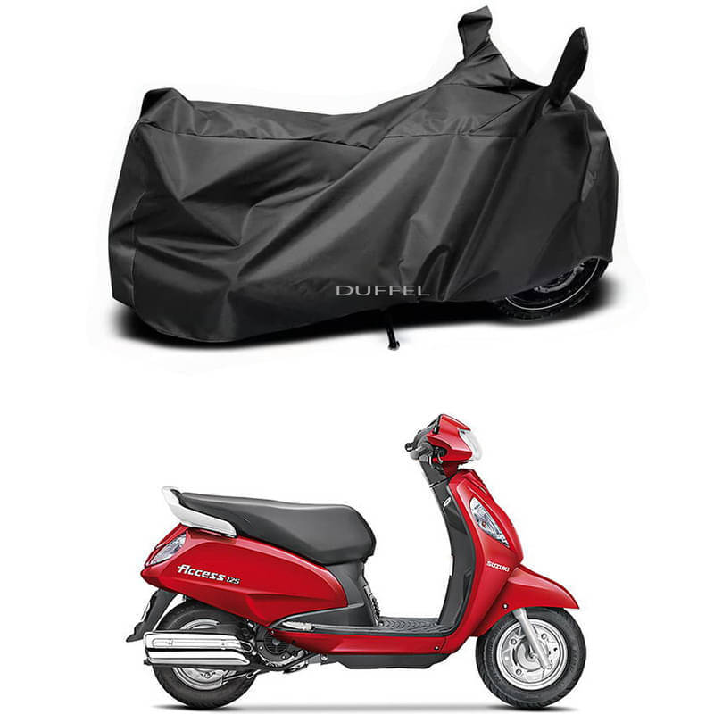     			DUFFEL Bike Body Cover for Suzuki Suzuki Access 125 ( Pack of 1 ) , Black