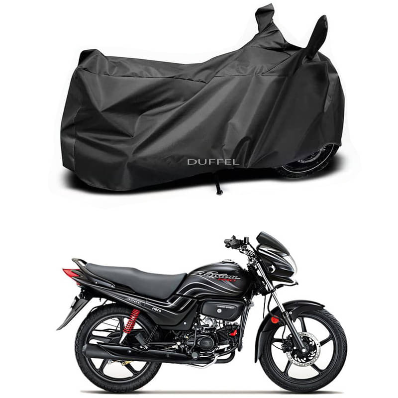 DUFFEL Bike Body Cover for Hero Hero Passion Pro Drum ( Pack of 1 ) , Black DUFFEL Bike Body Cover for Hero Hero Passion Pro Drum ( Pack of 1 ) , Black