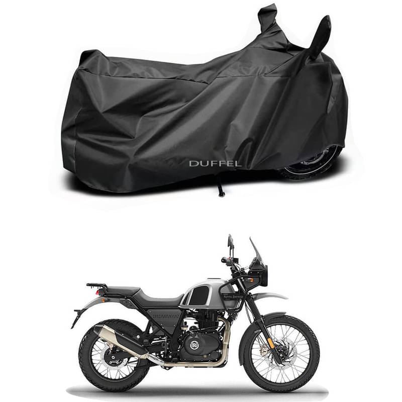 DUFFEL Bike Body Cover for Royal Enfield Royal Enfie Himalayan BS6 ( Pack of 1 ) , Black DUFFEL Bike Body Cover for Royal Enfield Royal Enfie Himalayan BS6 ( Pack of 1 ) , Black