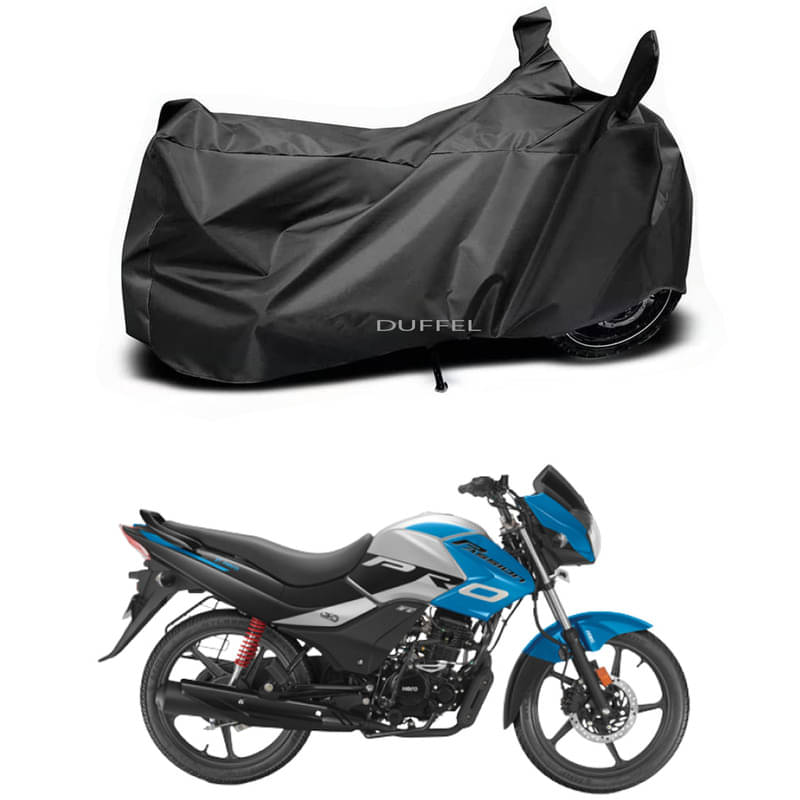 DUFFEL Bike Body Cover for Hero Hero Passion Pro XTec Drum ( Pack of 1 ) , Black DUFFEL Bike Body Cover for Hero Hero Passion Pro XTec Drum ( Pack of 1 ) , Black