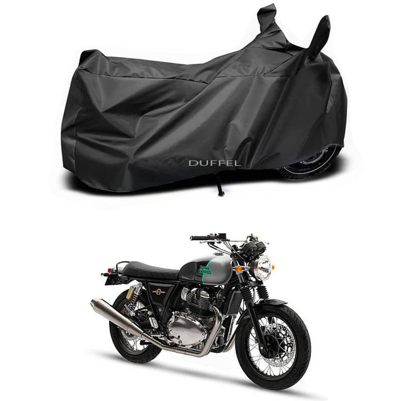     			DUFFEL Bike Body Cover for Royal Enfield Royal Enfie Interceptor 650 Mark ( Pack of 1 ) , Black