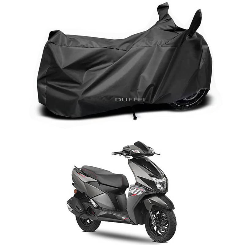 DUFFEL Bike Body Cover for TVS TVS NTORQ 125 Disc ( Pack of 1 ) , Black DUFFEL Bike Body Cover for TVS TVS NTORQ 125 Disc ( Pack of 1 ) , Black