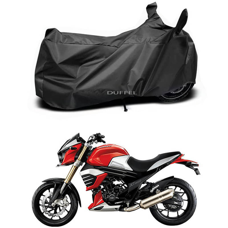 DUFFEL Bike Body Cover for Mahindra Mahindra Mojo ( Pack of 1 ) , Black     			DUFFEL Bike Body Cover for Mahindra Mahindra Mojo ( Pack of 1 ) , Black