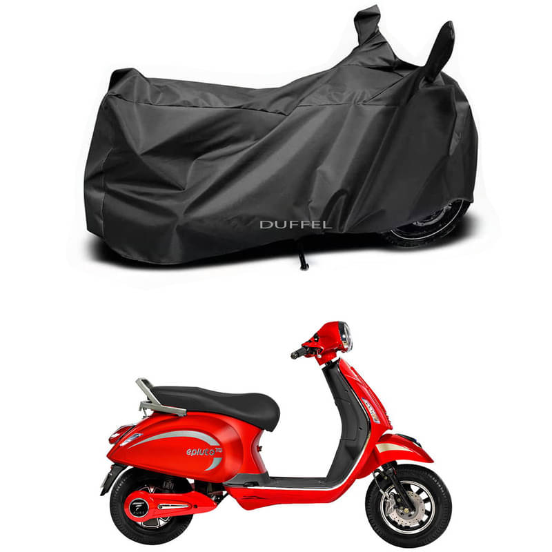 DUFFEL Bike Body Cover for PURE EV PURE EV Epluto ( Pack of 1 ) , Black DUFFEL Bike Body Cover for PURE EV PURE EV Epluto ( Pack of 1 ) , Black