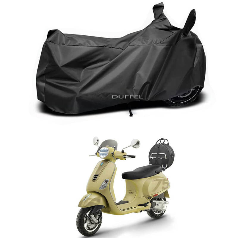     			DUFFEL Bike Body Cover for Vespa Vespa VXL 150 BS6 ( Pack of 1 ) , Black