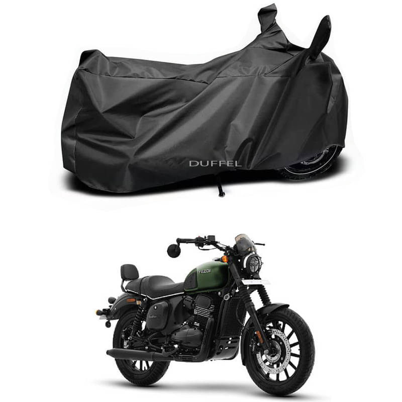     			DUFFEL Bike Body Cover for Yezdi Yezdi Roadster Hunter ( Pack of 1 ) , Black