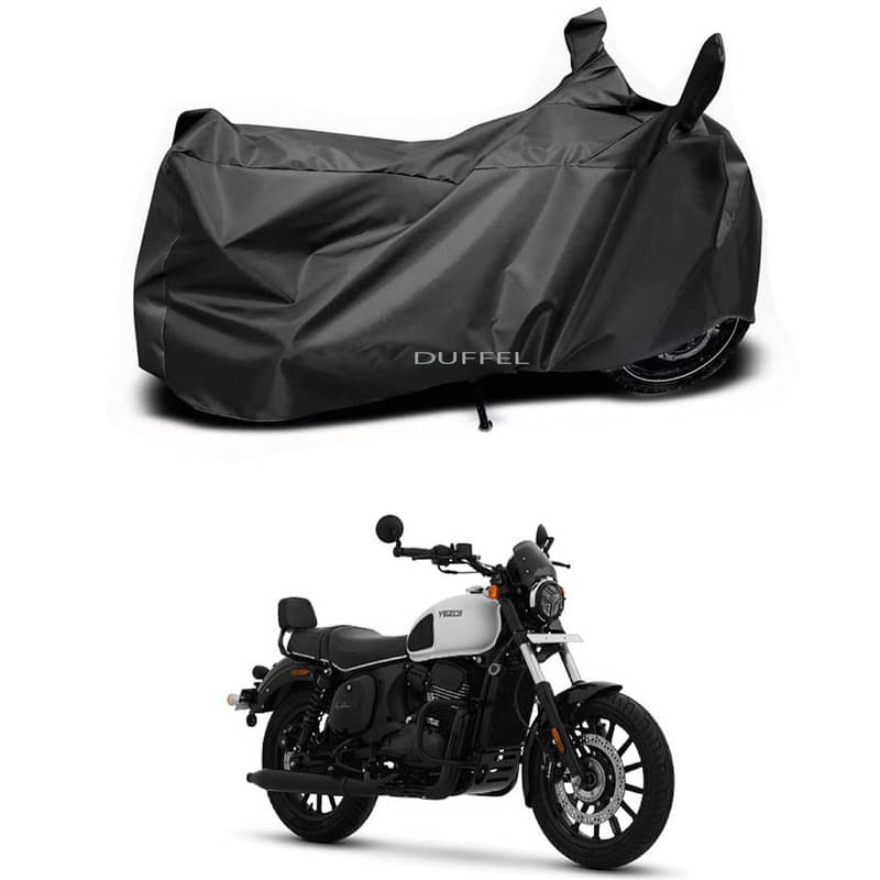     			DUFFEL Bike Body Cover for Yezdi Yezdi Roadster Sin ( Pack of 1 ) , Black