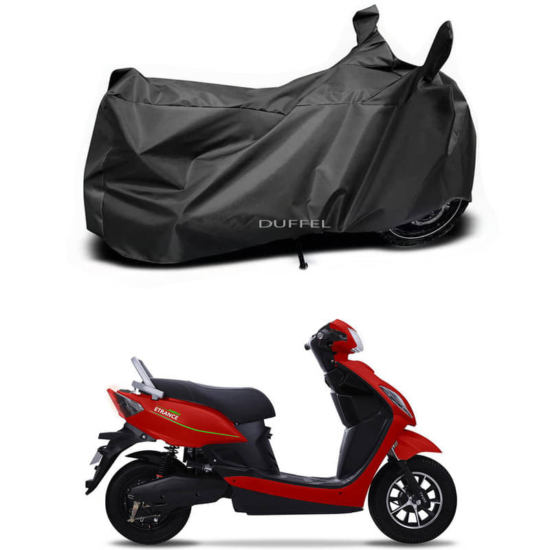 DUFFEL Bike Body Cover for PURE EV PURE EV ETrance Neo STD ( Pack of 1 ) , Black DUFFEL Bike Body Cover for PURE EV PURE EV ETrance Neo STD ( Pack of 1 ) , Black