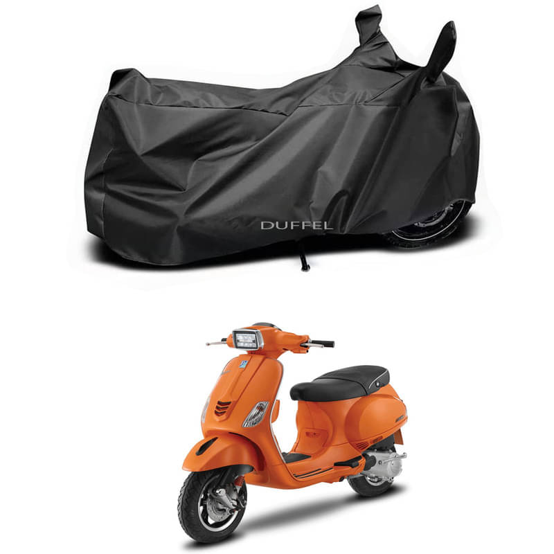DUFFEL Bike Body Cover for Vespa Vespa SXL 125 FL CBS BS6 ( Pack of 1 ) , Black DUFFEL Bike Body Cover for Vespa Vespa SXL 125 FL CBS BS6 ( Pack of 1 ) , Black