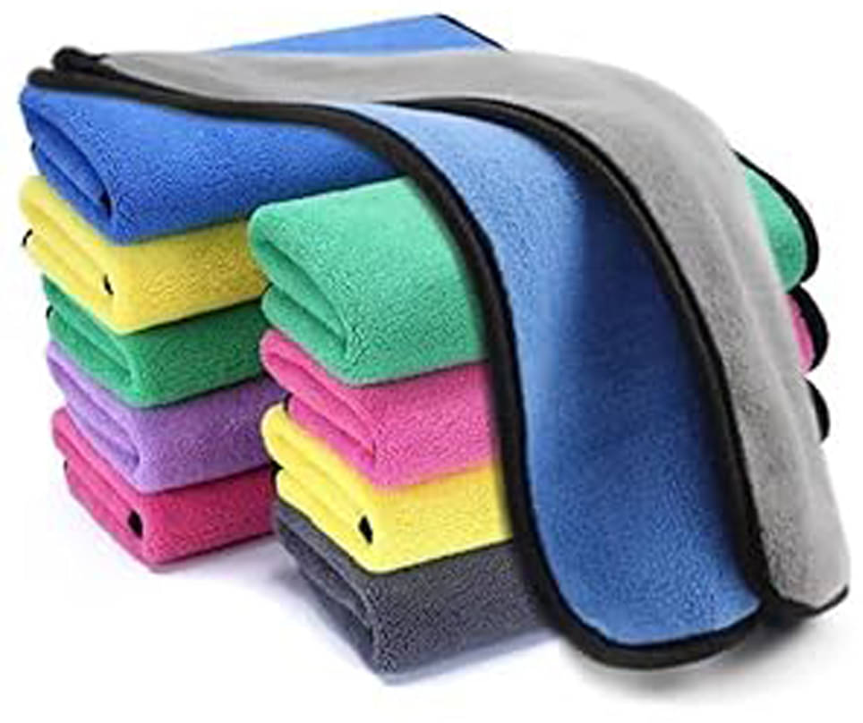     			Etradezone Multicolor 800 GSM Microfiber Cloth For Automobile ( Pack of 2 )