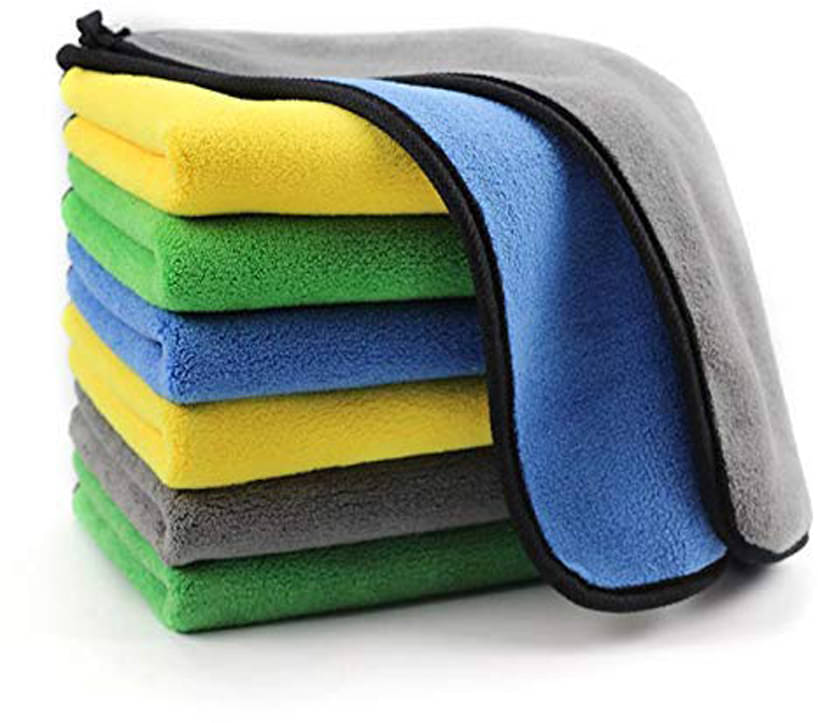     			Etradezone Multicolor 800 GSM Microfiber Cloth For Automobile ( Pack of 2 )