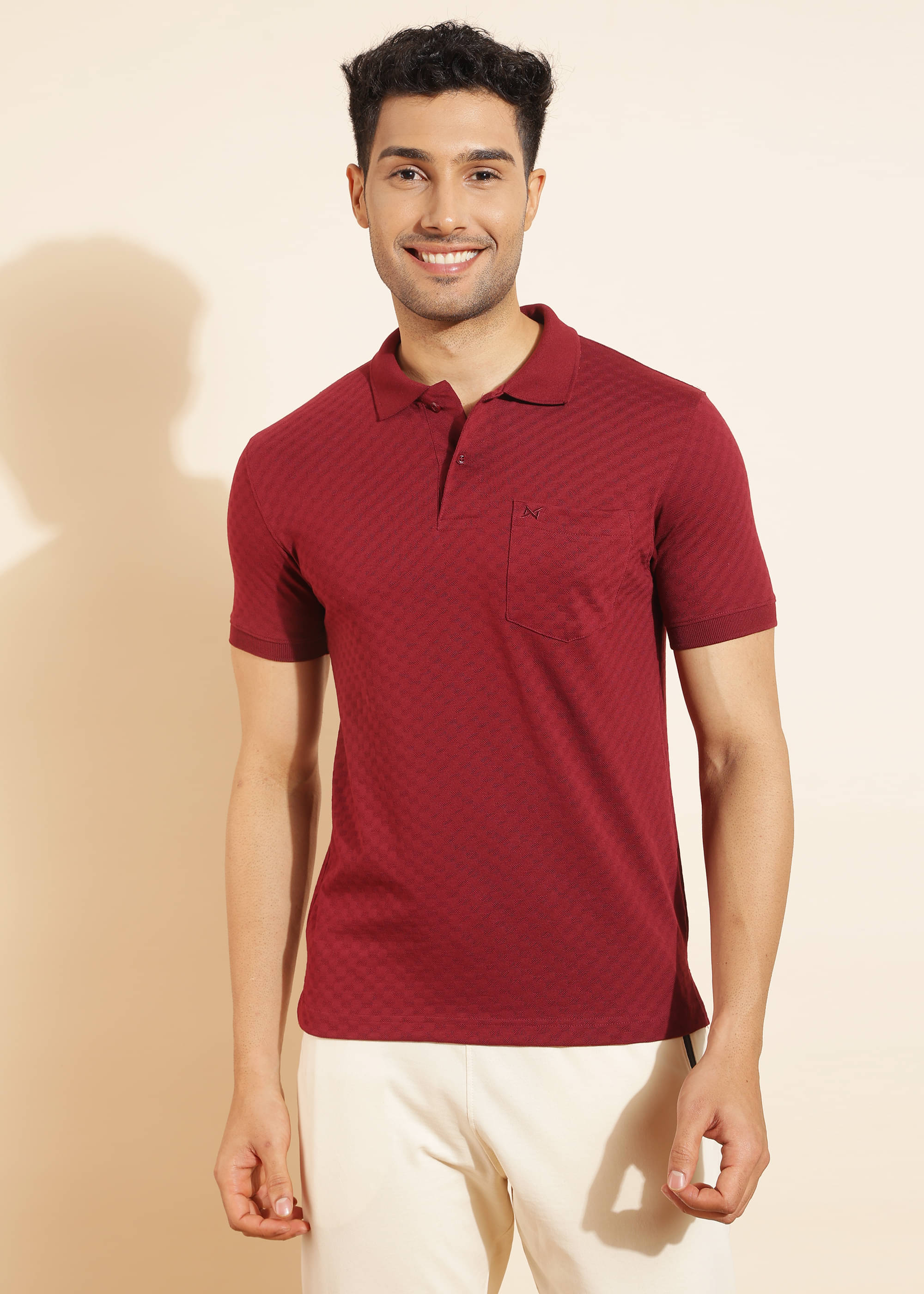Force NXT Maroon Cotton Regular Fit Men's Sports Polo T-Shirt ( Pack of 1 ) Force NXT Maroon Cotton Regular Fit Men's Sports Polo T-Shirt ( Pack of 1 )