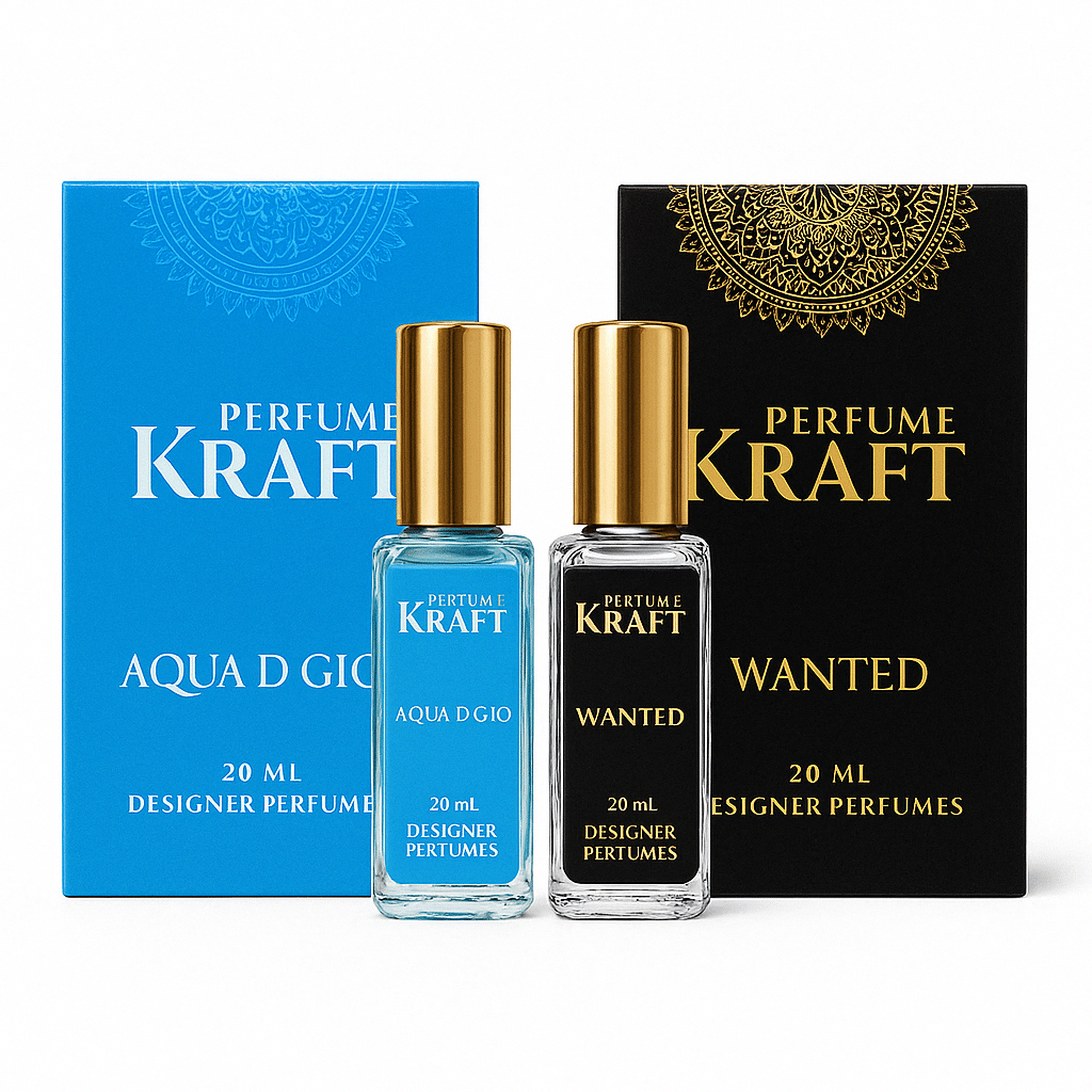     			Perfume Kraft Aqua D Gioe and Wanted Inspired Version Perfumes of 20 ml each