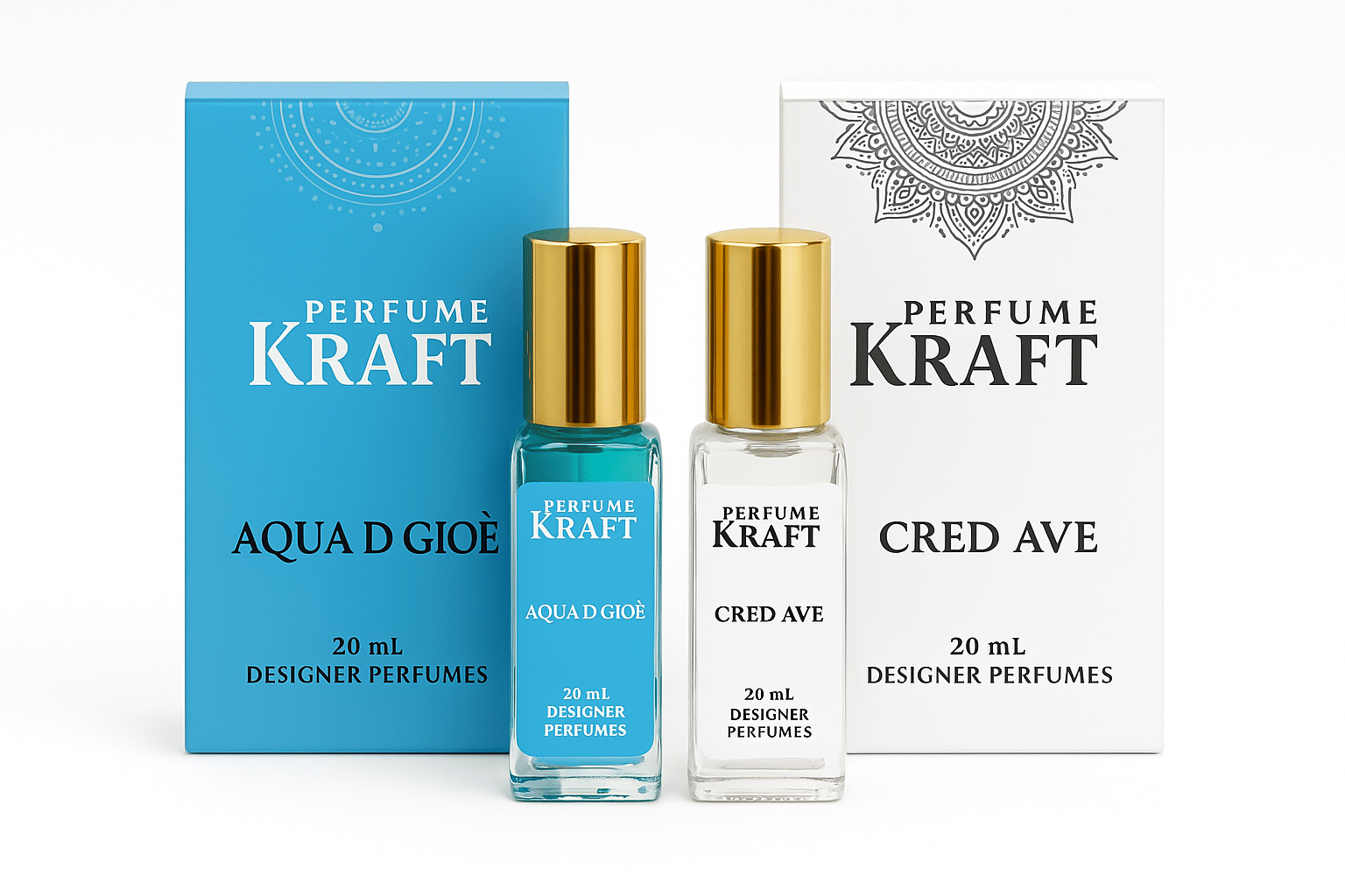     			Perfume Kraft Aqua D Gioe and Cred Ave Inspired Version Perfumes of 20 ml each