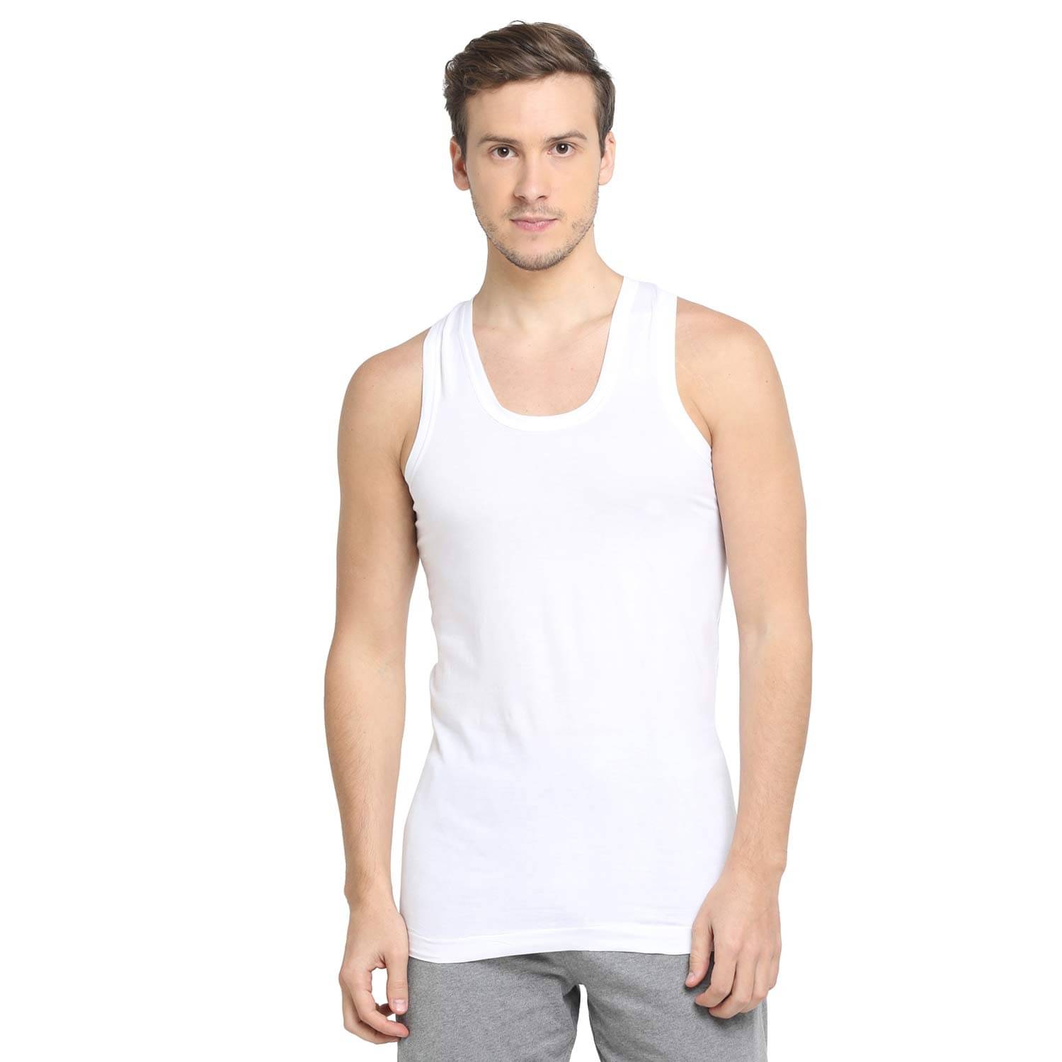 INNERO Pack of 1 Cotton Basic Vest For Men ( Multicolor1 ) INNERO Pack of 1 Cotton Basic Vest For Men ( Multicolor1 )