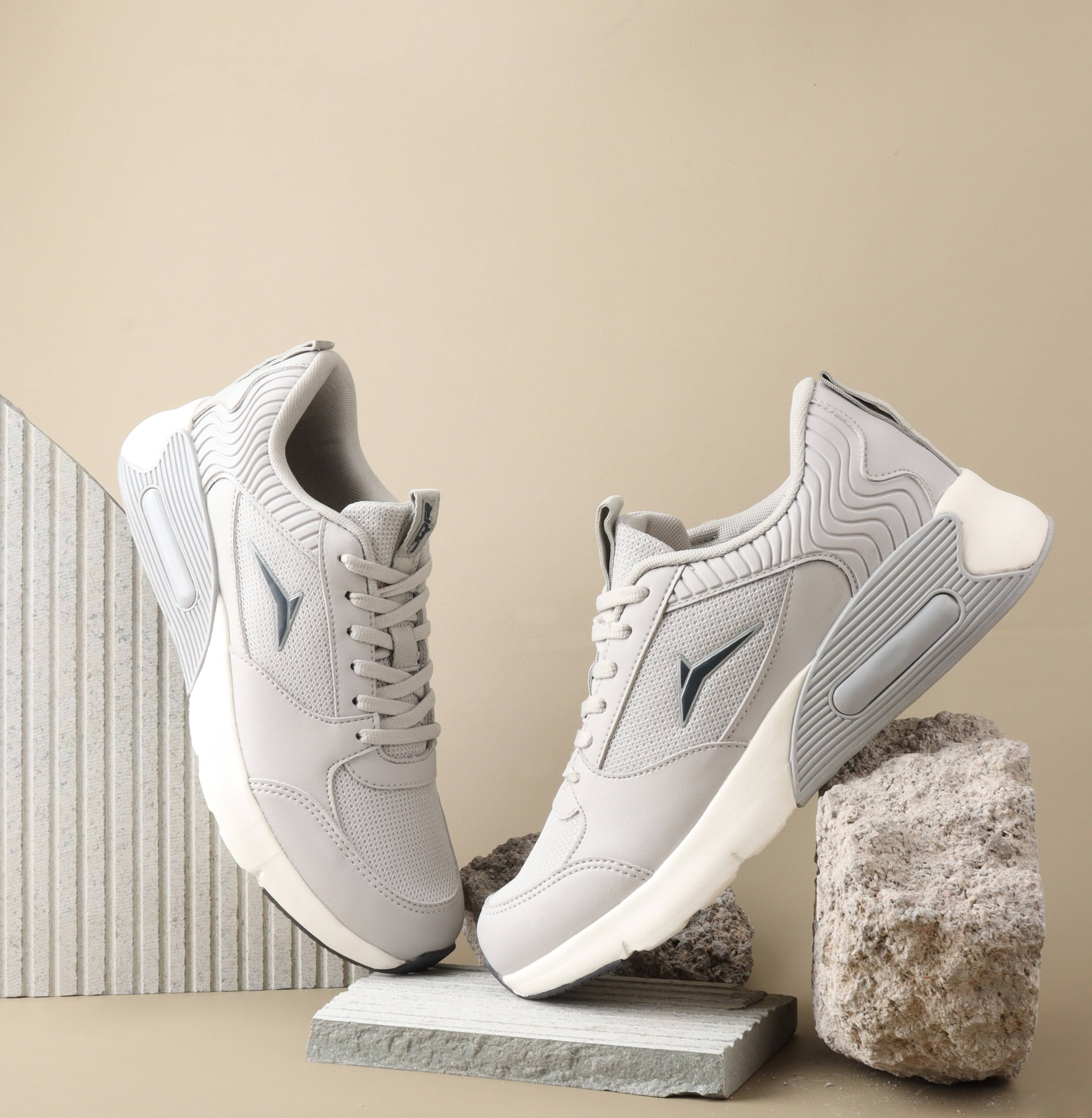     			JQR PUNK Light Grey Men's Sports Running Shoes