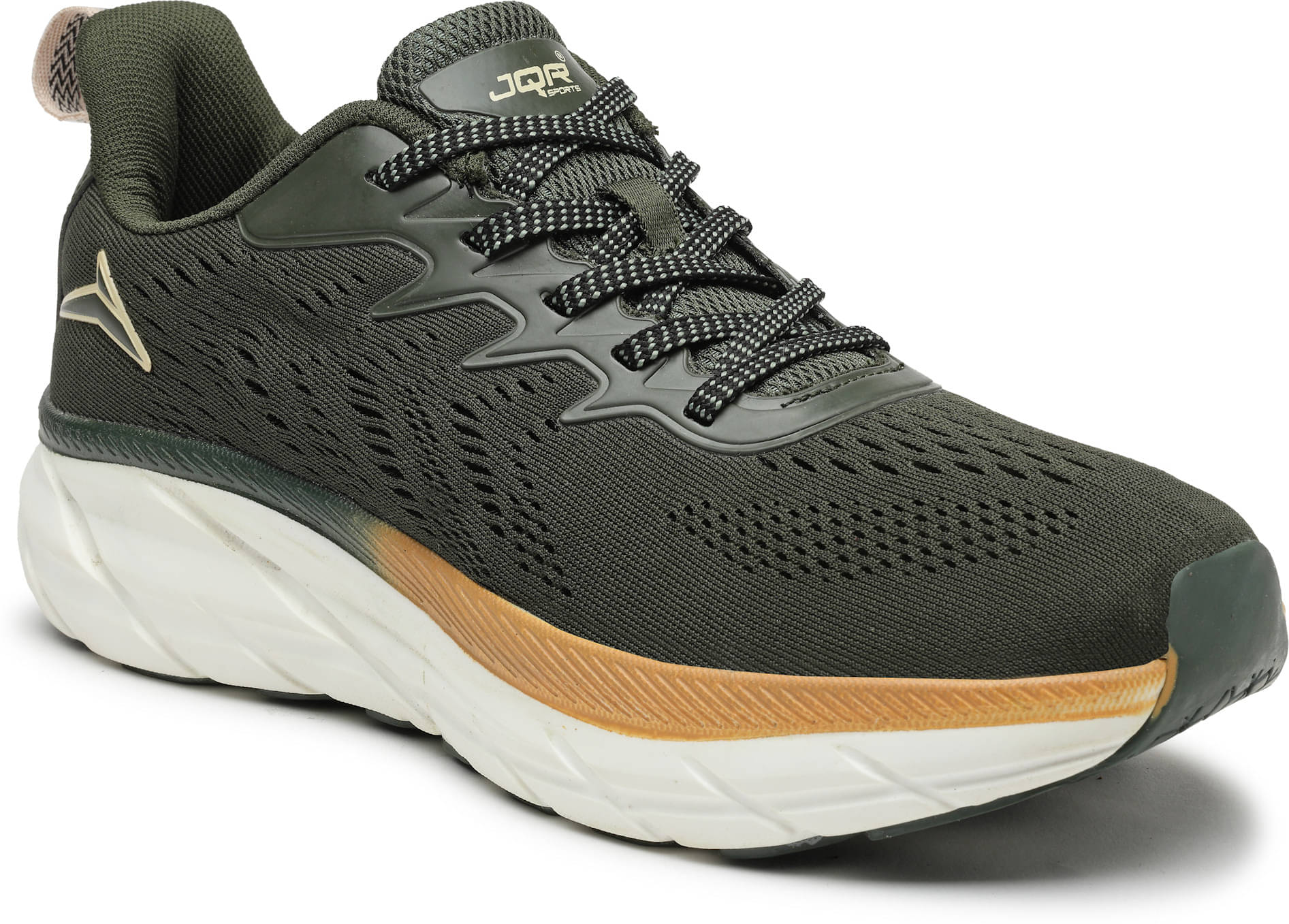     			JQR ZAPATOS-24 Olive Men's Sports Running Shoes