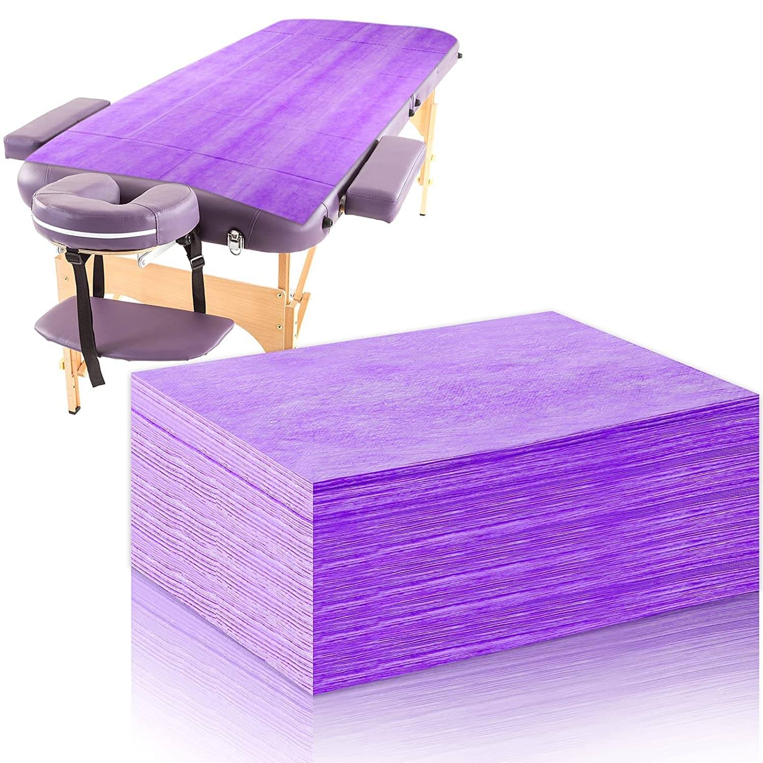 KUDIZE Disposable 10 Single Bedsheet without Pillow cover for Massage Tables,Tattoo,Salon,Spa ( Purple ) KUDIZE Disposable 10 Single Bedsheet without Pillow cover for Massage Tables,Tattoo,Salon,Spa ( Purple )