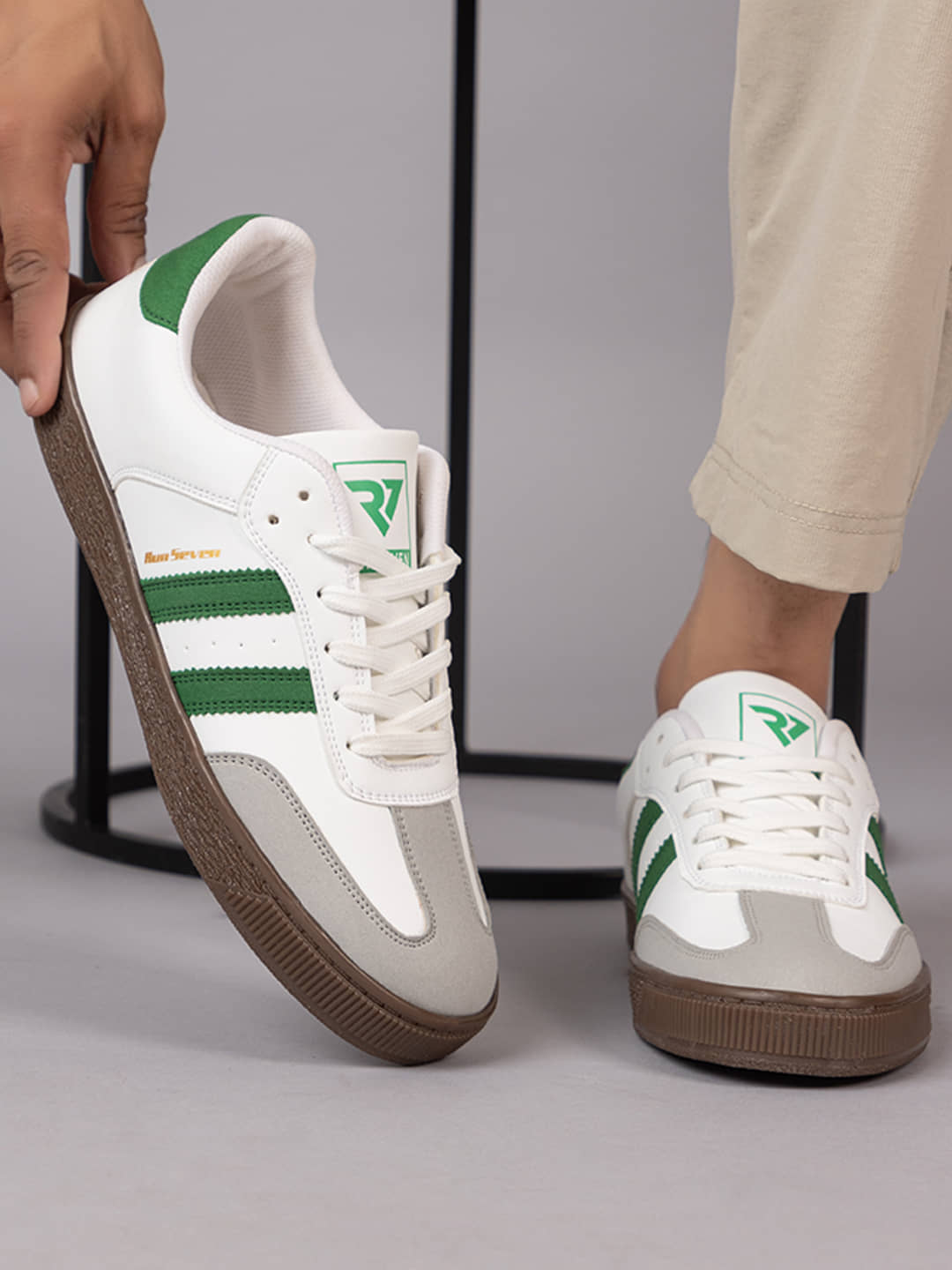 RUN SEVEN ( by GO21 ) Comfort|Summer|Trendy|Outdoor Green Men's Sneakers - Casual Shoes | Buy online on ZillyBuy